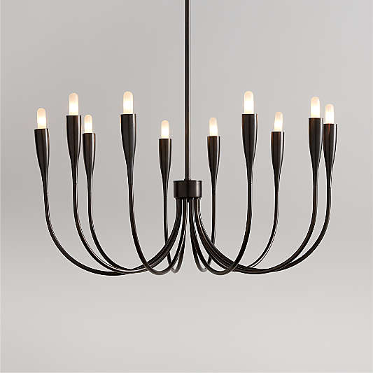 Iiona Small Black Candelabra Chandelier Light