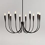 Iiona Small Black Candelabra Chandelier Light