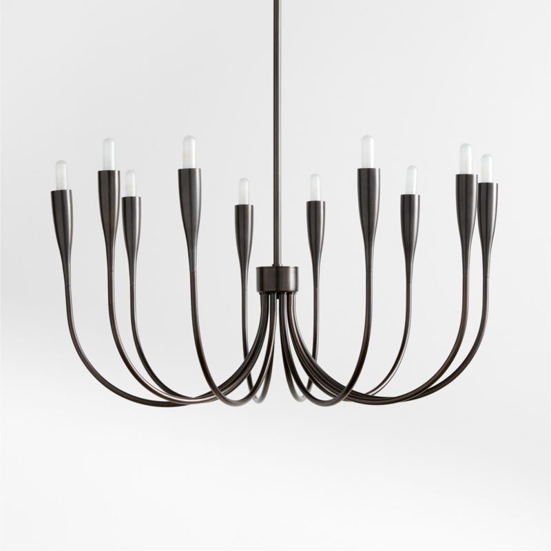 Iiona Small Black Candelabra Chandelier Light - image 3 of 5