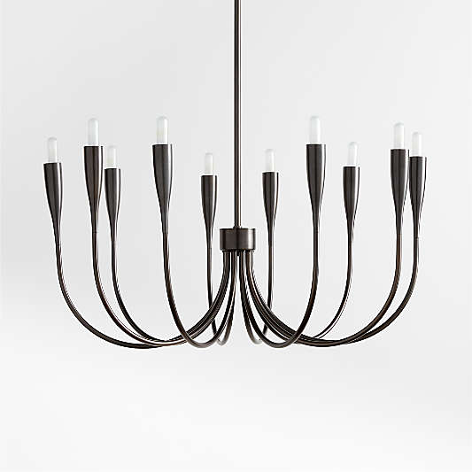 Iiona Small Black Candelabra Chandelier Light