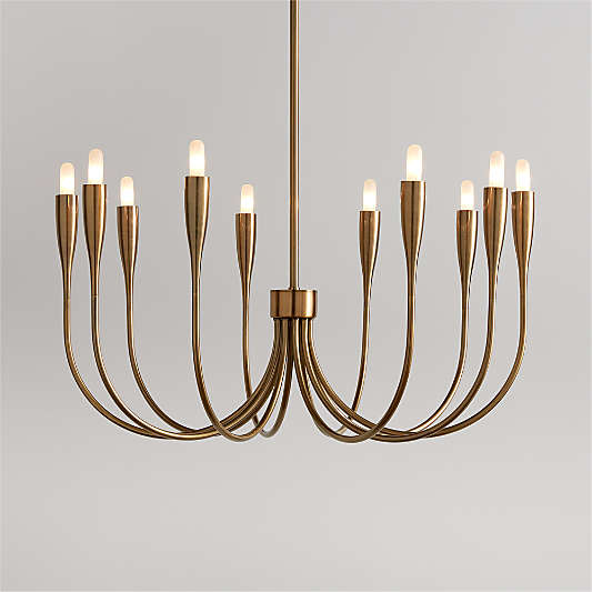 Iiona Small Brass Chandelier Light