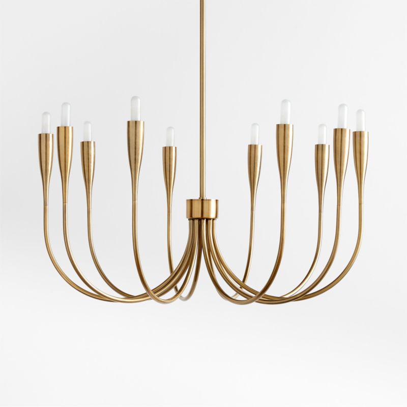 Iiona Small Brass Chandelier Light + Reviews