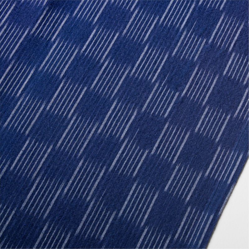 Ikat 120" Indigo Organic Cotton Runner - image 1 of 2