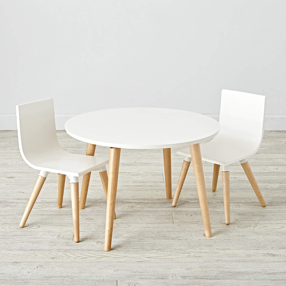 Pint Sized White Wood Toddler Table and Chair Set + Reviews ...