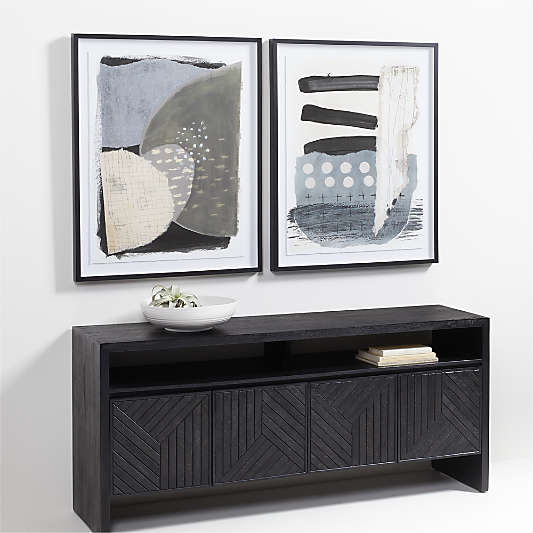 Dunewood 70" Charcoal Credenza with Shelf