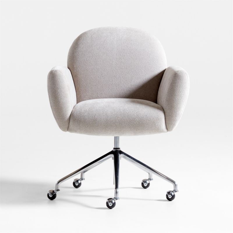 Imogen Upholstered Office Chair with Casters