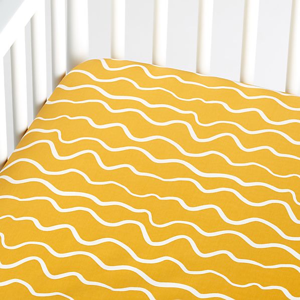 stripe crib sheet