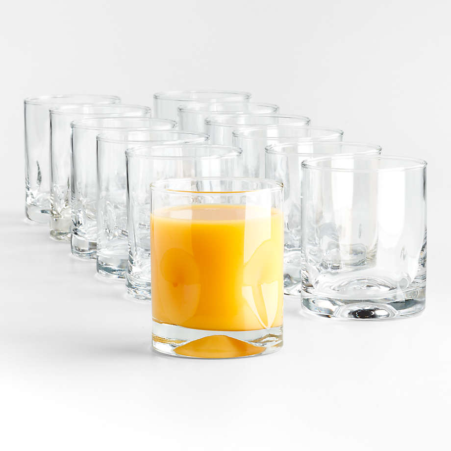 Impressions Juice Glasses, Set of 12 + Reviews | Crate & Barrel