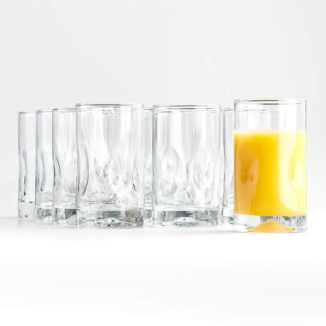 Rings 7 Oz Juice Glasses Set Of 12 Reviews Crate And Barrel