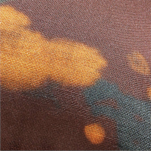 Impressionist Floral Cider Burgundy 22"x15" Throw Pillow