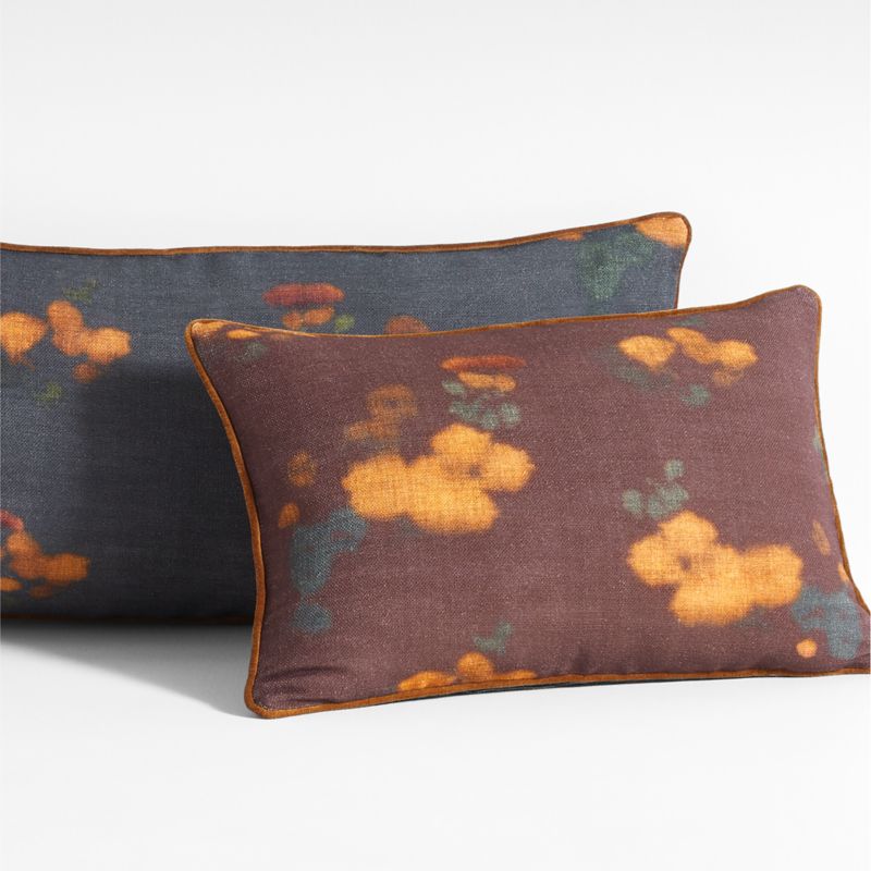 Burgundy floral throw pillows best sale