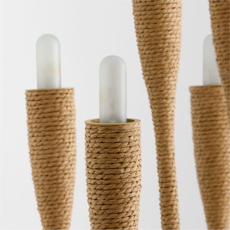 Iiona Large Fiber Candelabra Chandelier Light 35" - image 3 of 8