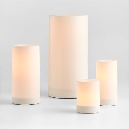 Indoor/Outdoor Pillar Candles with Timer