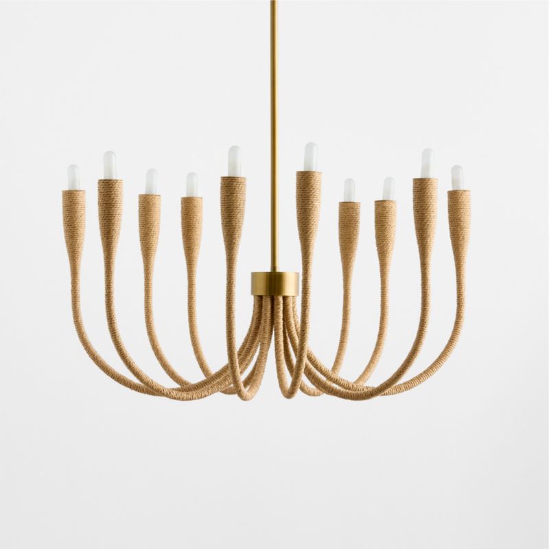 Iiona Small Fiber Chandelier Light 25.6" - image 2 of 8