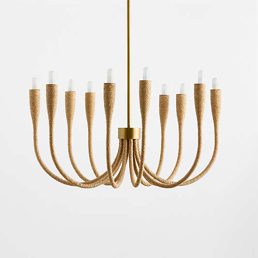 Iiona Small Fiber Chandelier Light 25.6"
