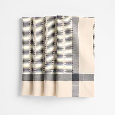 View Indigo Blue Ikat Napkins, Set of 4 details