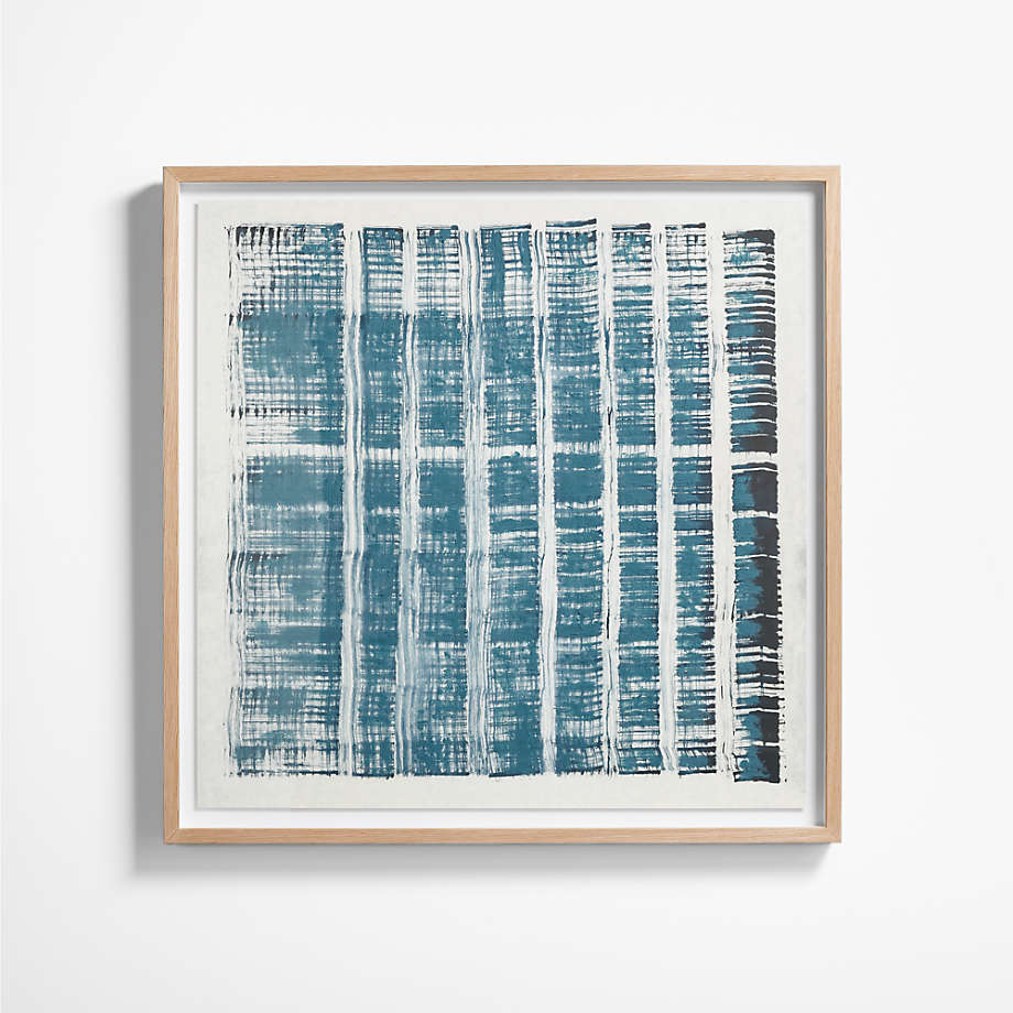 "Indigo Blues" Framed Wall Art Print 40"x40" by Danielle Davis