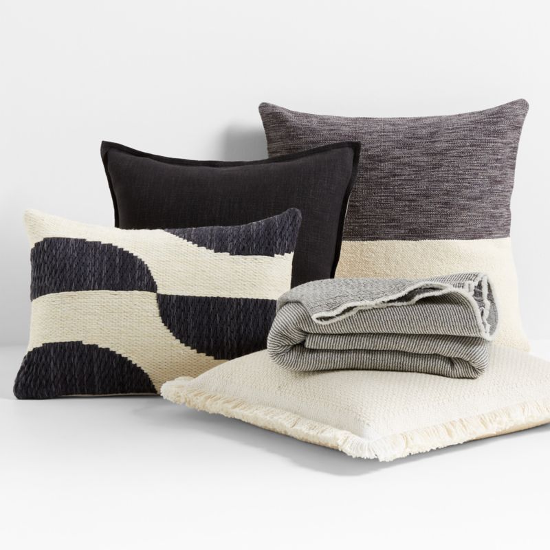 Cream and best sale black outdoor pillows