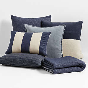 Blue Throw Blankets Crate Barrel Canada