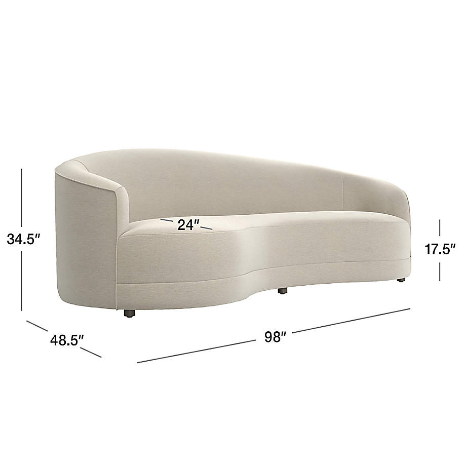 Infinity deals curved sofa