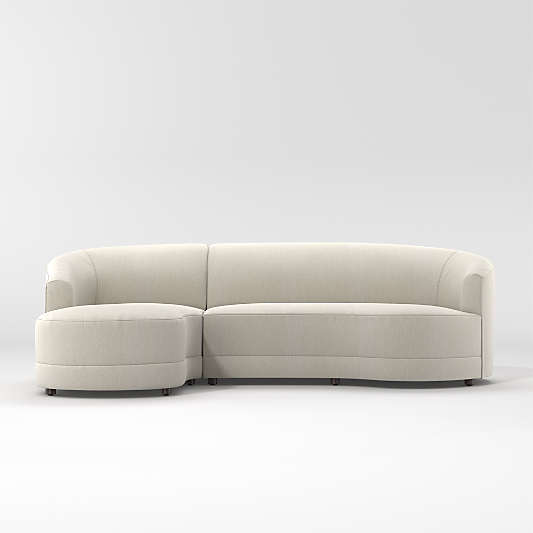 Infiniti 2-Piece Curve Back Sectional Sofa