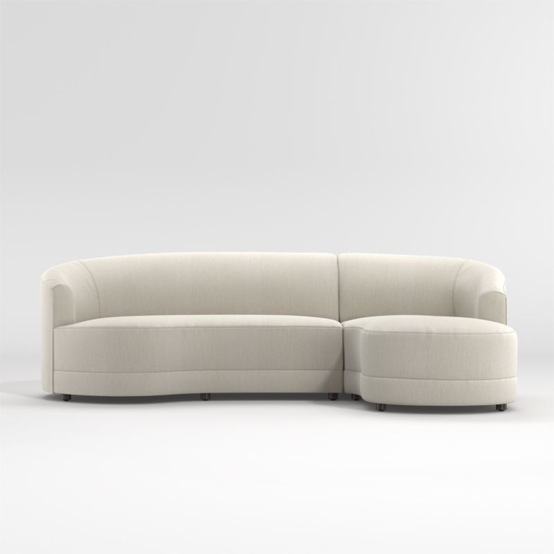 Infiniti 2-Piece Curve Back Sectional Sofa - image 1 of 7