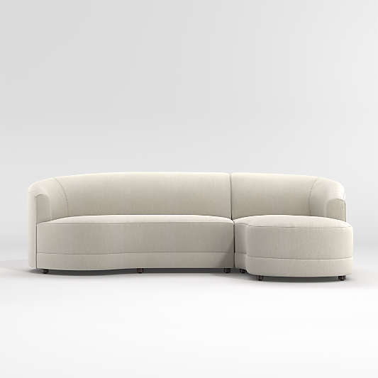 Infiniti 2-Piece Curve Back Sectional Sofa