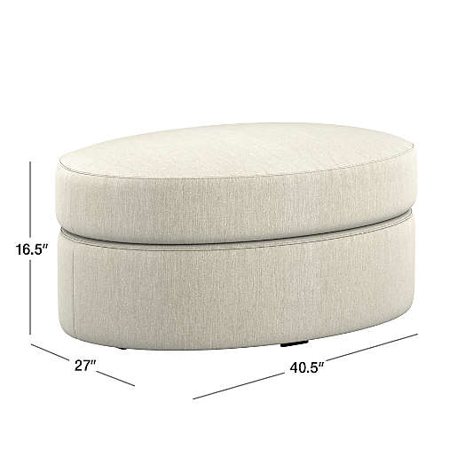 Infiniti Oval Storage Ottoman