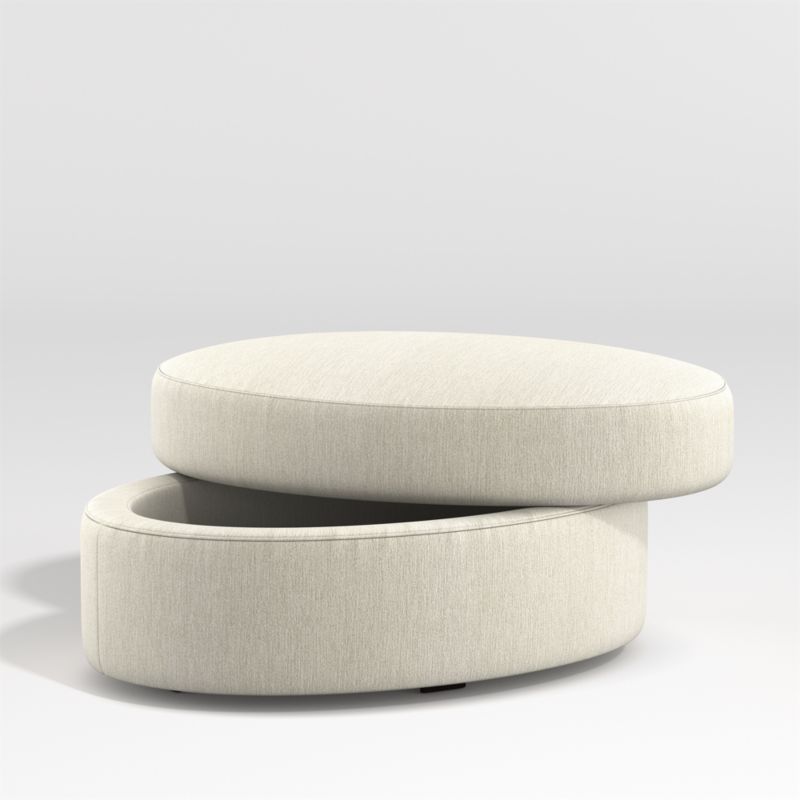 Infiniti Oval Storage Ottoman - image 3 of 7