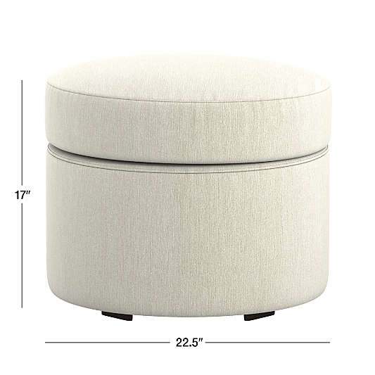 Infiniti Round Storage Ottoman