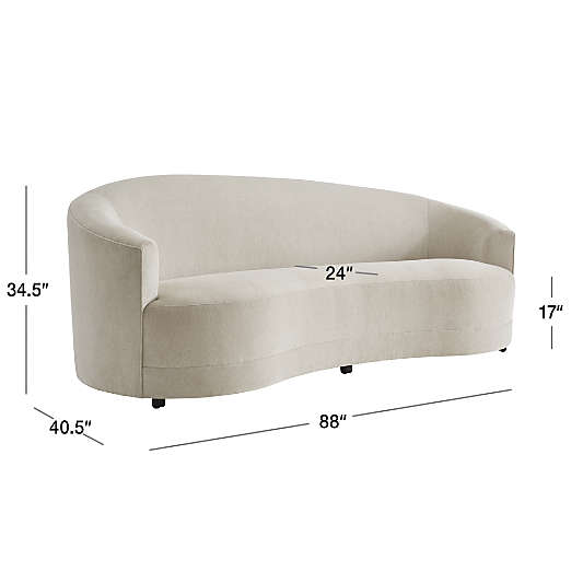 Infiniti Curve Back Sofa 88"