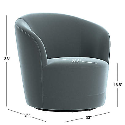 infiniti swivel chair crate and barrel