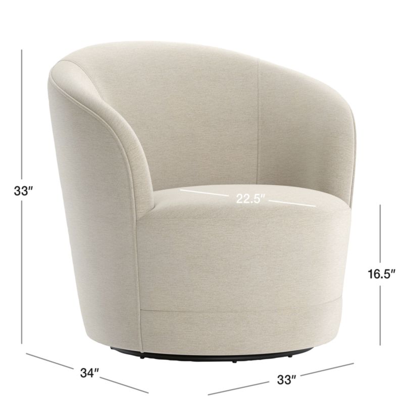 View Infiniti Swivel Accent Chair - image 3 of 14