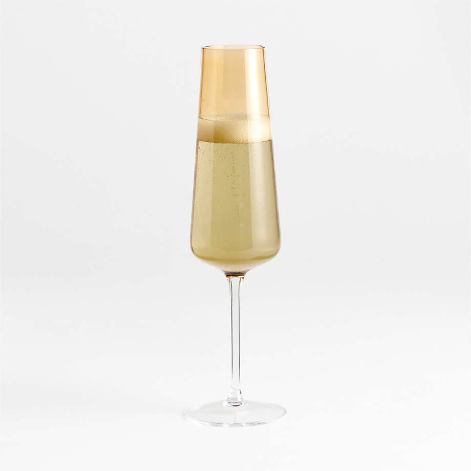 Ingrid Amber Champagne Glass
