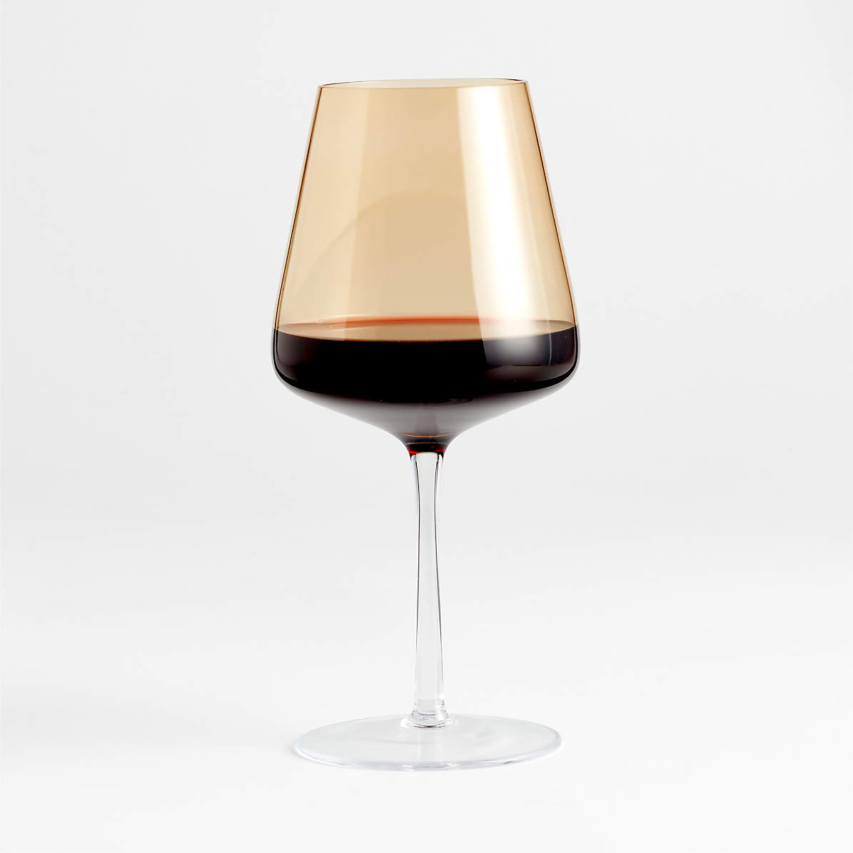 Quinn Amber Red Wine Glasses