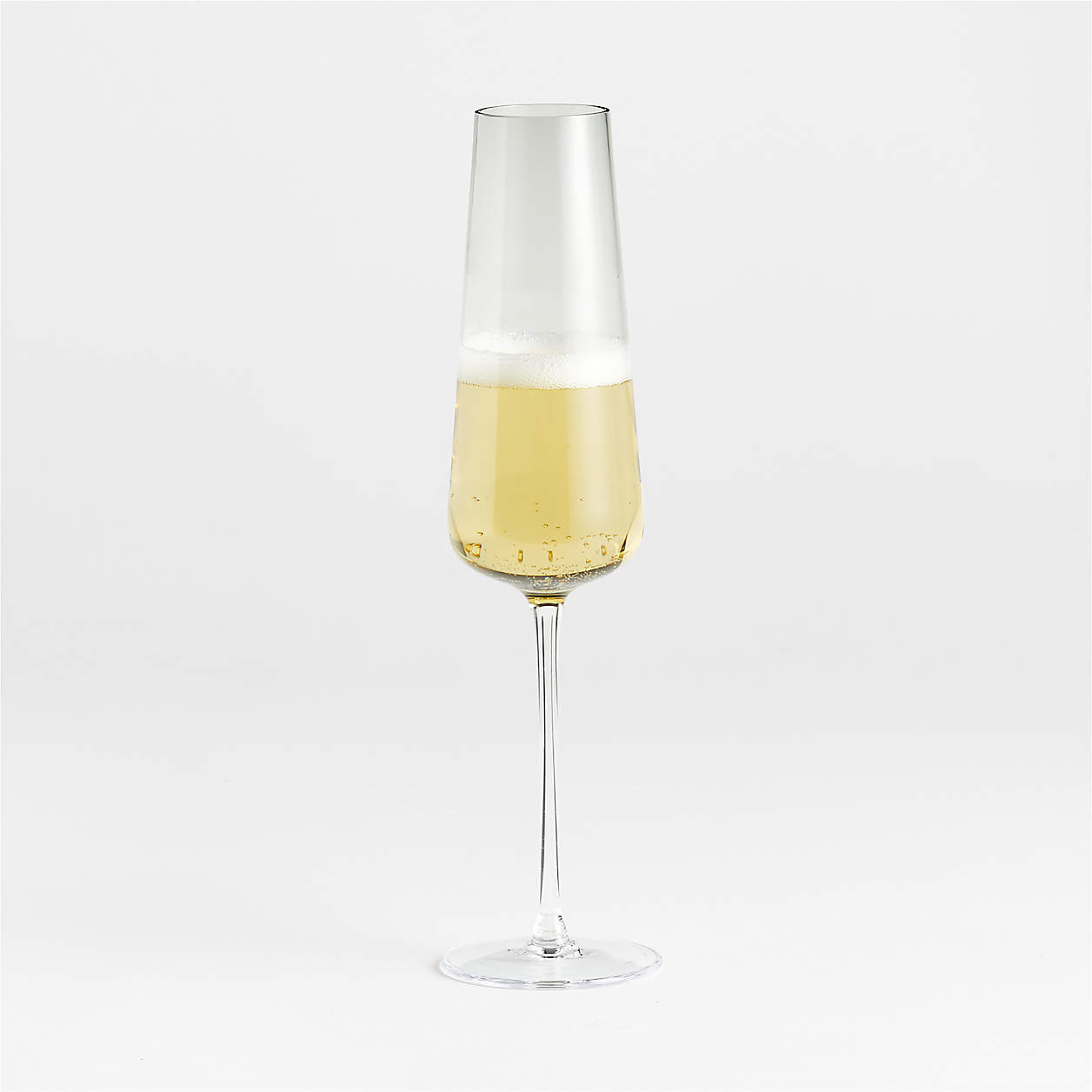 Ingrid Grey Autumn Fall Champagne Glass Flute + Reviews Crate & Barrel