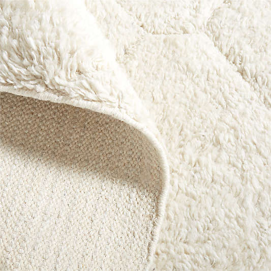 Innsbruck Wool Handwoven Ivory Rug Swatch 12"x18"