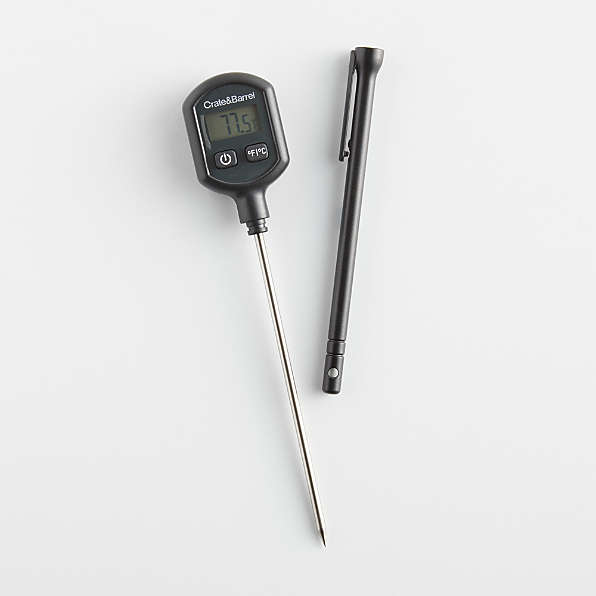 Polder Speed-Read Instant Read Thermometer with Presets, Silver