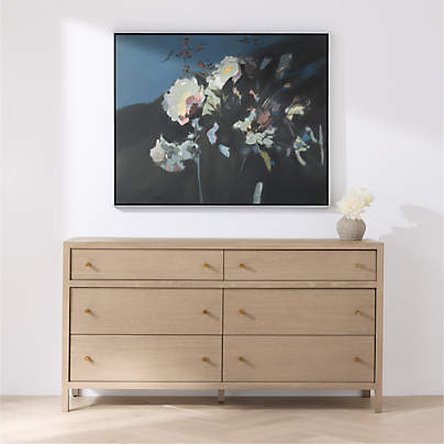 "Into The Blue" by Kichael Bonofiglio 46.5" x 37.5" Framed Wall Art Print