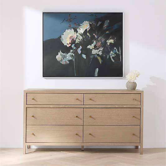 "Into The Blue" by Kichael Bonofiglio 46.5" x 37.5" Framed Wall Art Print