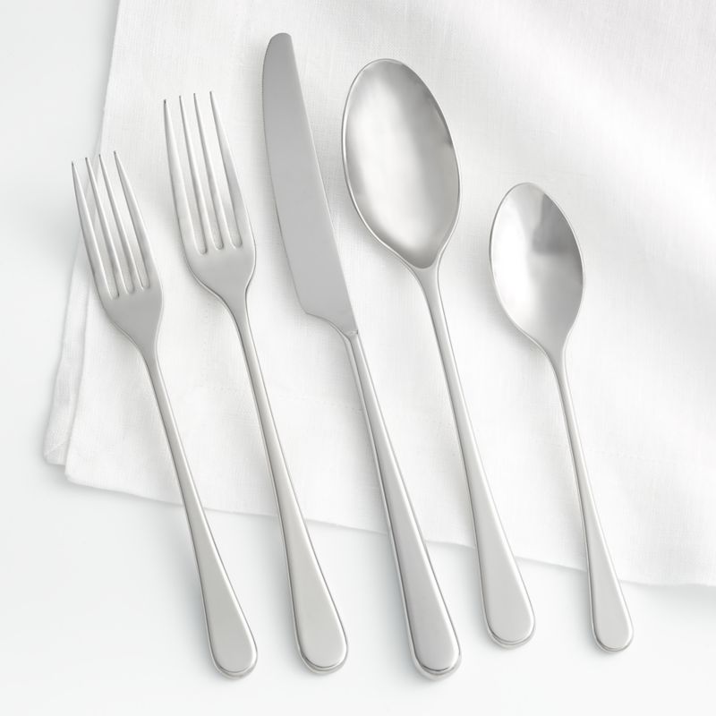 20-Piece Tower Shiny Silver Flatware Set + Reviews