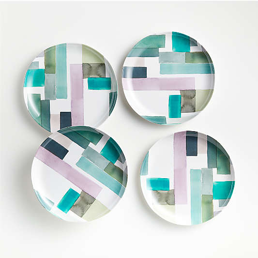 Ionna Melamine Salad Plates, Set of 4