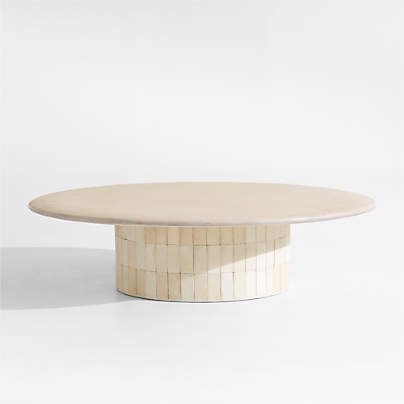 Ipanema Tile and Resin 54" Round Outdoor Coffee Table