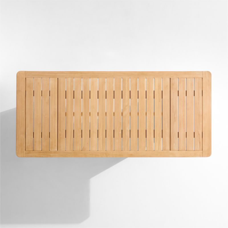 Ipanema 86" Teak Wood and Resin Outdoor Dining Table - image 9 of 11