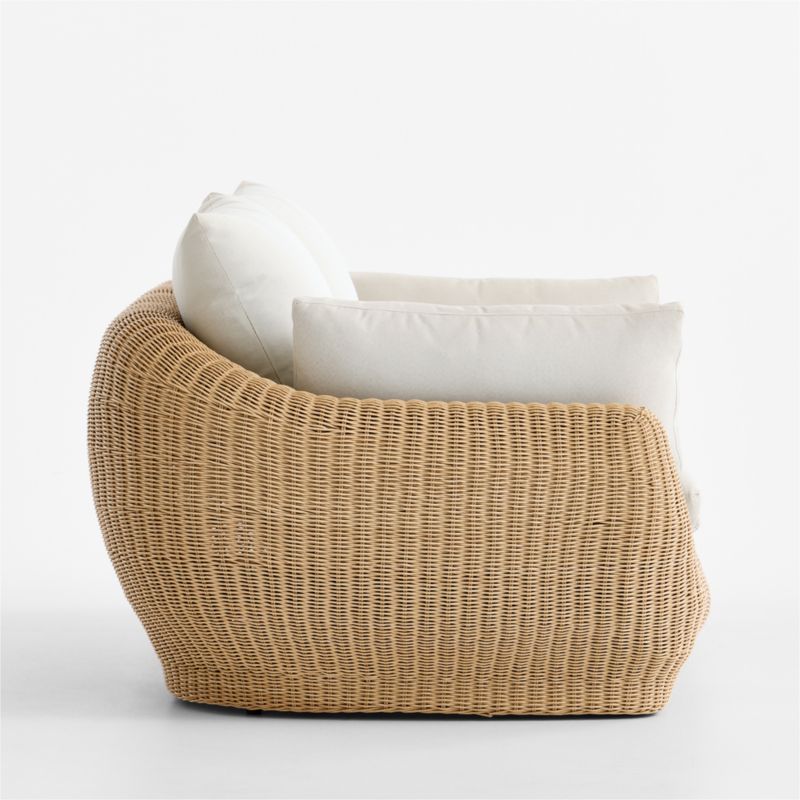 Ipanema 72" Wicker Outdoor Loveseat with Cushion - image 6 of 9