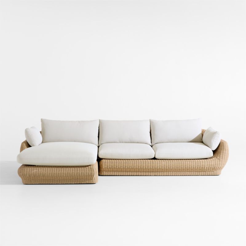 Ipanema 94.5" Wicker Outdoor Sofa with Cushions