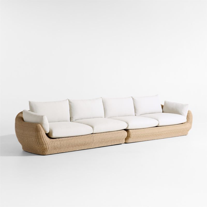 Ipanema Wicker 2-Piece Outdoor Sofa with Cushions - image 2 of 6