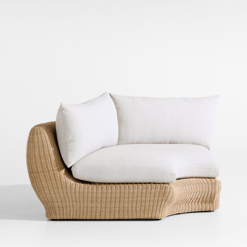 Ipanema Wicker Corner Sectional Piece with Cushions - image 0 of 2