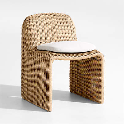 Ipanema Wicker Outdoor Dining Chair with Cushion