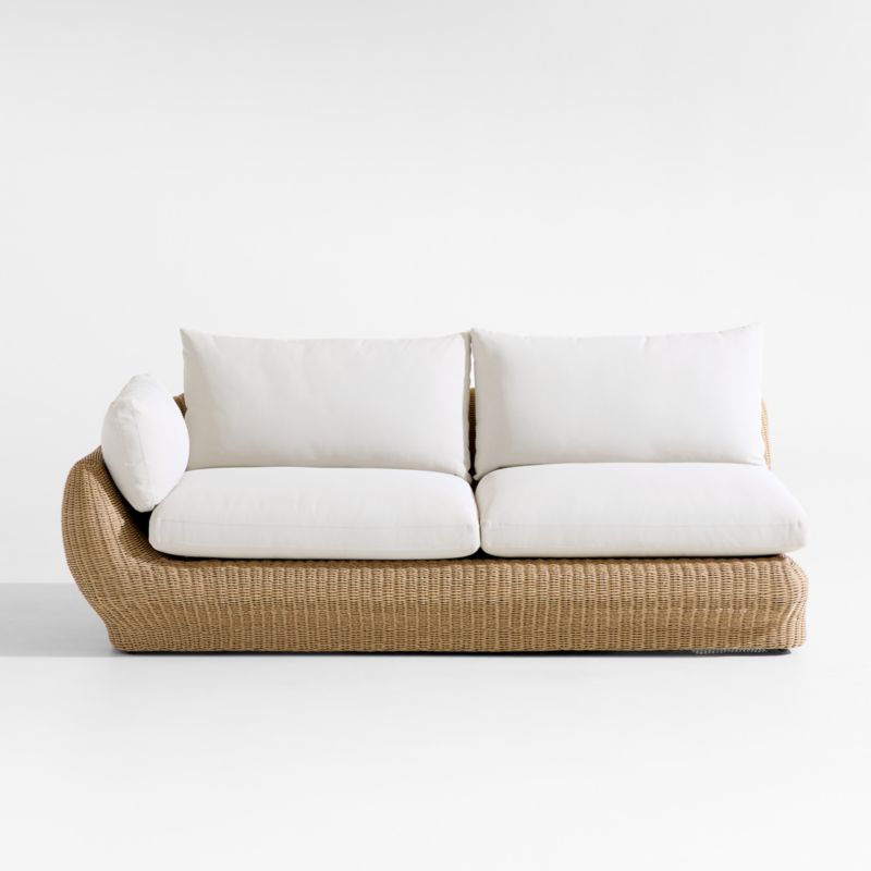 Ipanema Wicker Left Arm Outdoor Sofa with Cushions - image 0 of 2